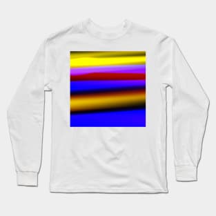 yellow blue green abstract texture Long Sleeve T-Shirt